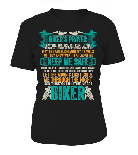Bikers Prayer  Motorbike Rider Women's T-Shirt