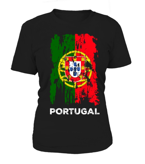 Distressed Portugal Country Flag Portuguese Pride Women's T-Shirt