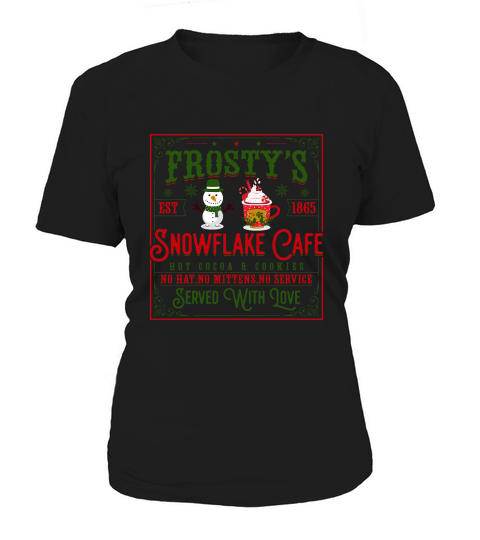Frostys Snowflake Cafe Cute Christmas Women's T-Shirt