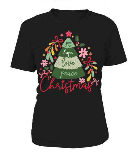 Joy Hope Love Peace Christmas Women's T-Shirt