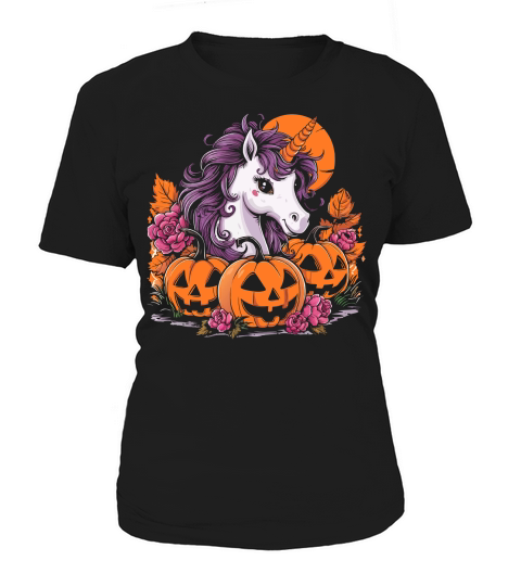 Unicorn and pumpkins Women's T-Shirt
