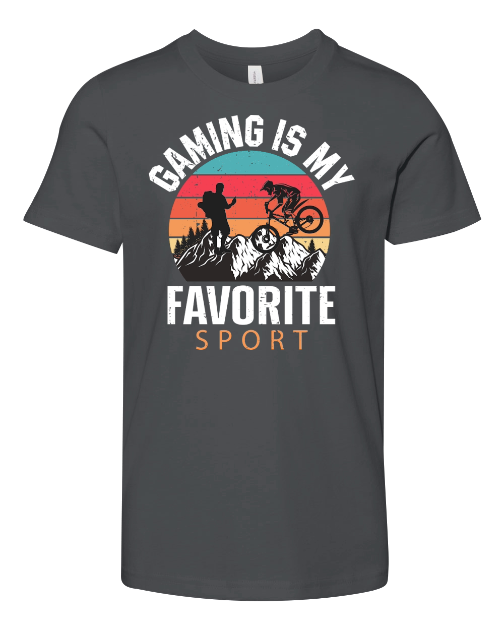 Hiking   Gaming is my favorite sport Youth Unisex Jersey Tee