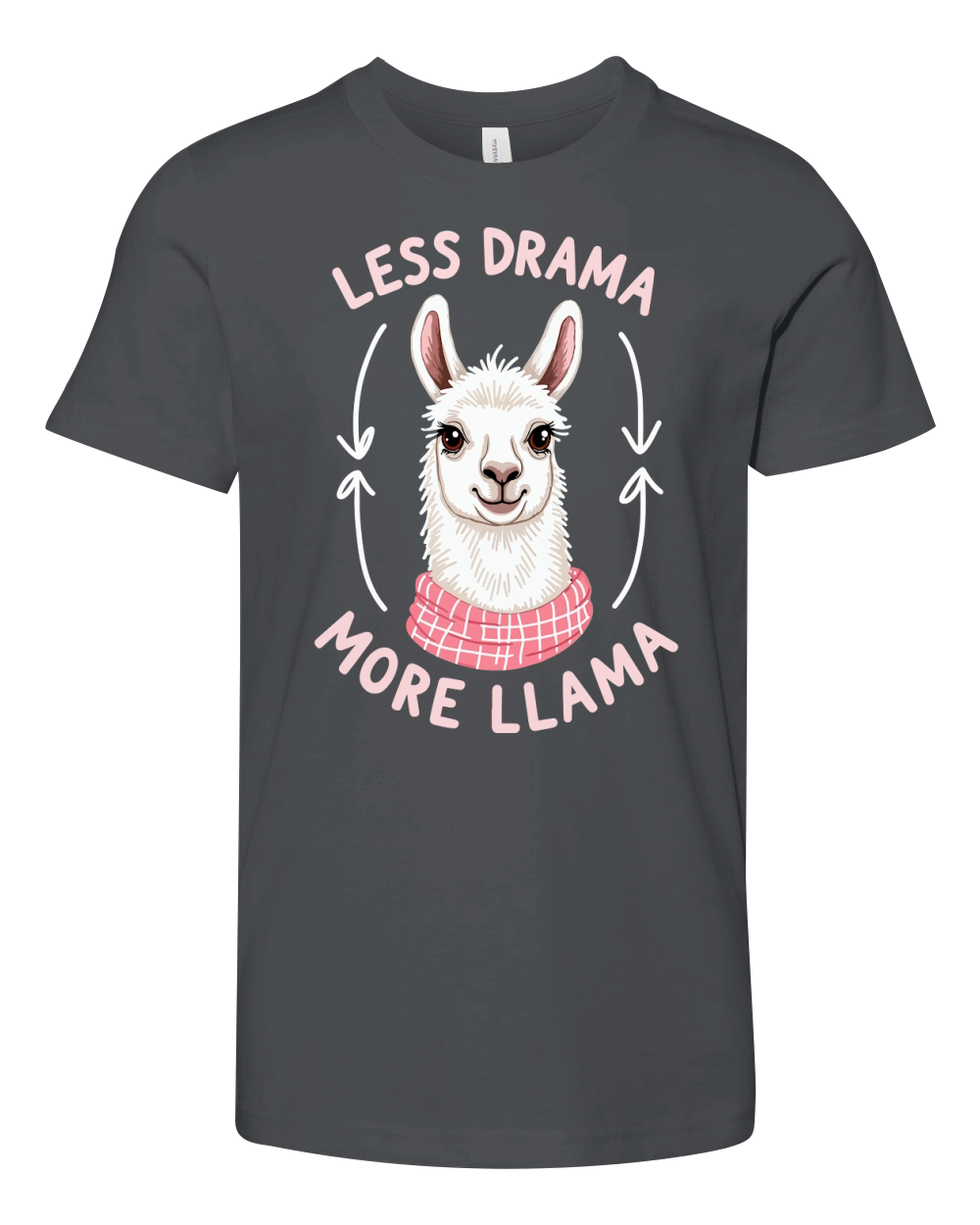 Less drama more llama Youth Unisex Jersey Tee