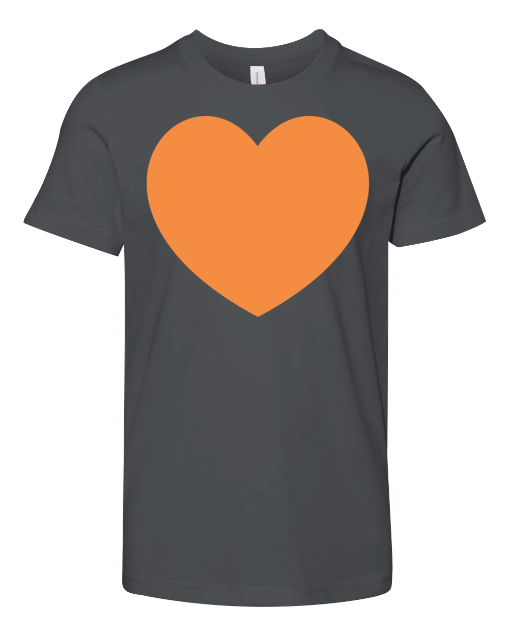 Orange Heart Youth Unisex Jersey Tee