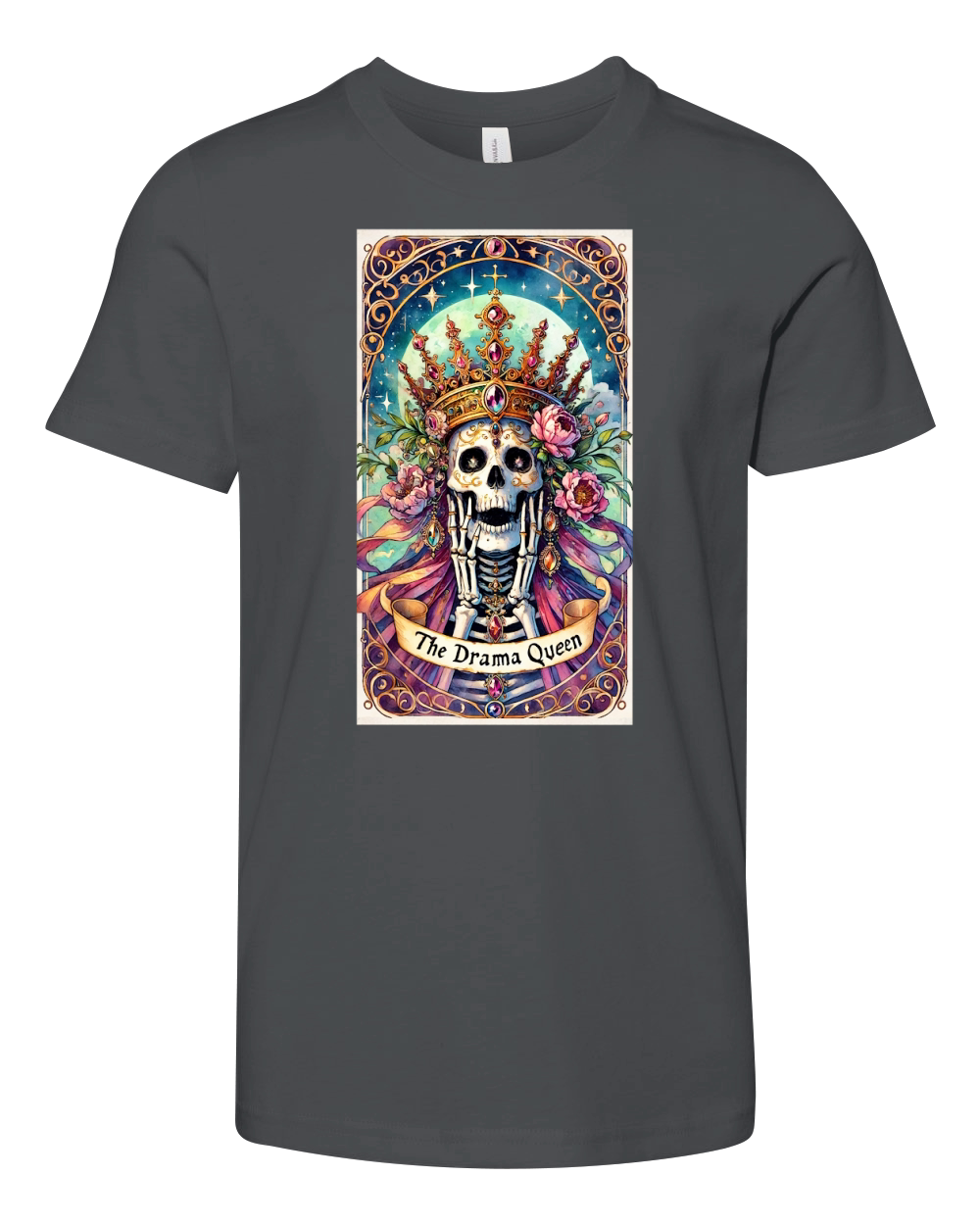The Drama Queen Tarot Card 8 Youth Unisex Jersey Tee