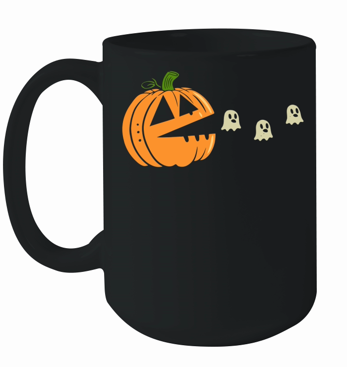 pumpkin pacman Ceramic Mug