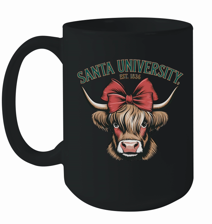 Santa University Vintage Christmas 03 Ceramic Mug