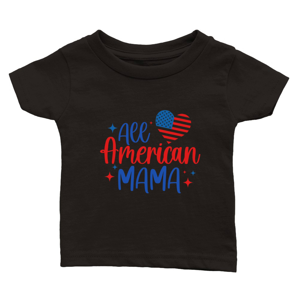 All american mama Classic Baby Crewneck T-shirt
