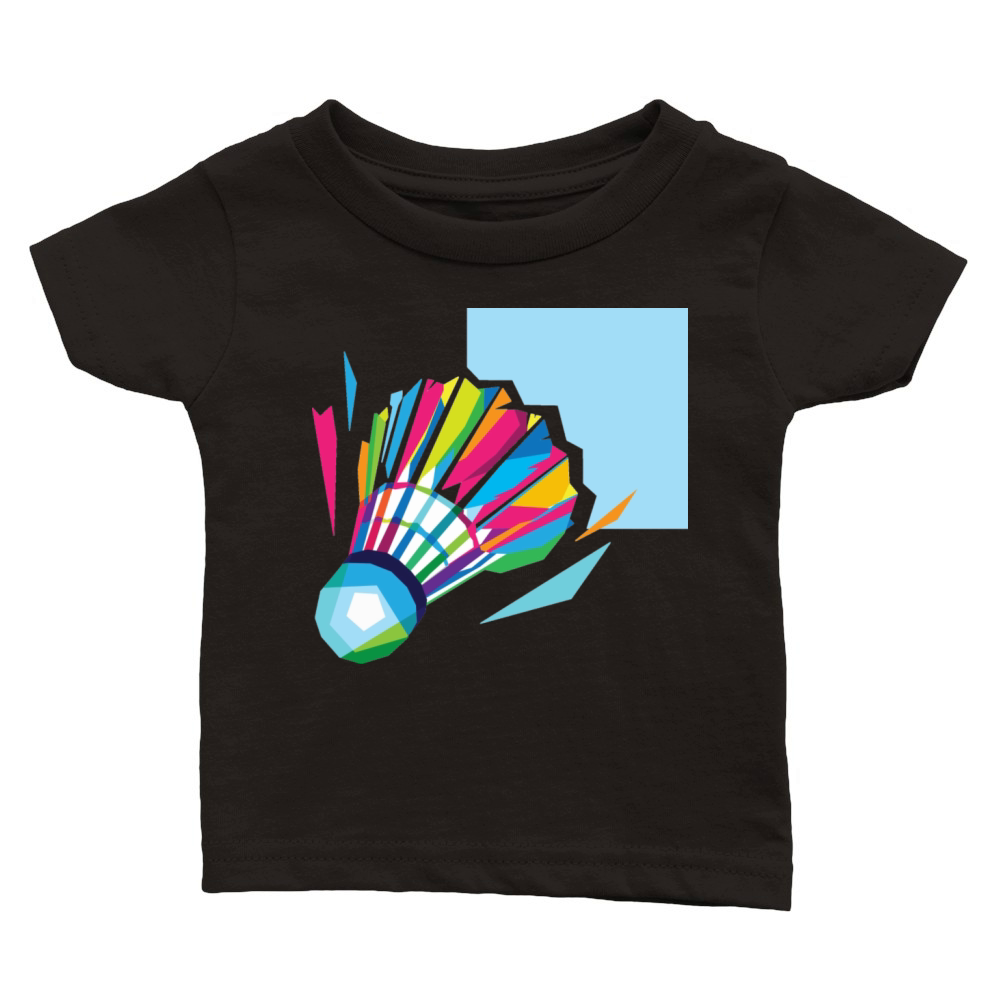 Badminton in Color Classic Baby Crewneck T-shirt