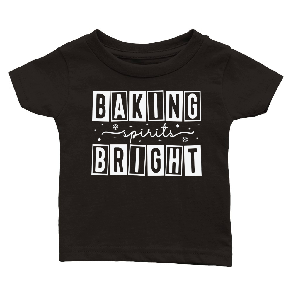 BakingSpiritsBright 1White Classic Baby Crewneck T-shirt