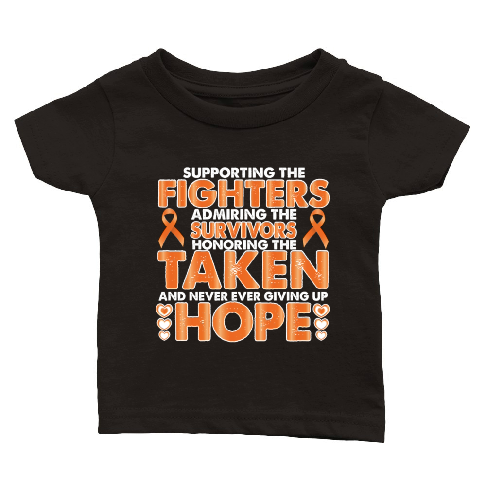 Kidney Cancer Awareness Survivor Support Warrior Classic Baby Crewneck T-shirt