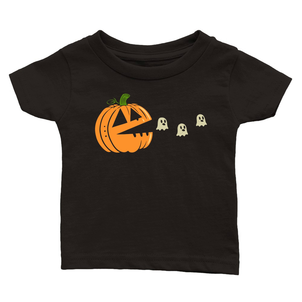 pumpkin pacman Classic Baby Crewneck T-shirt
