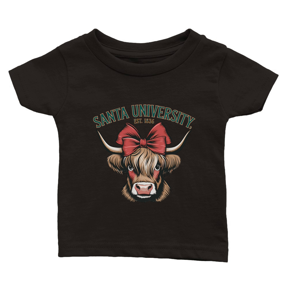 Santa University Vintage Christmas 03 Classic Baby Crewneck T-shirt