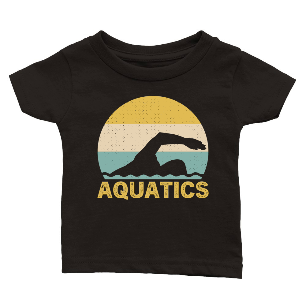 Sunset Aquatics Vintage Retro Classic Baby Crewneck T-shirt