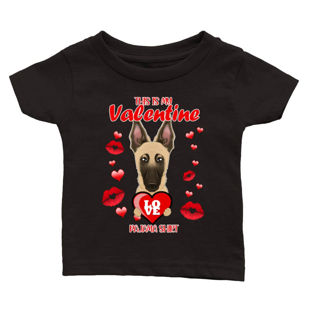 This Is My Valentine Pajama I Malinois Classic Baby Crewneck T-shirt