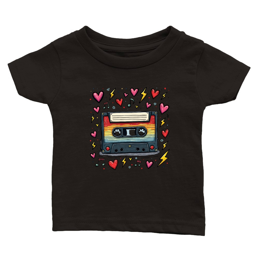 Vintage Cassette Tape Classic Baby Crewneck T-shirt