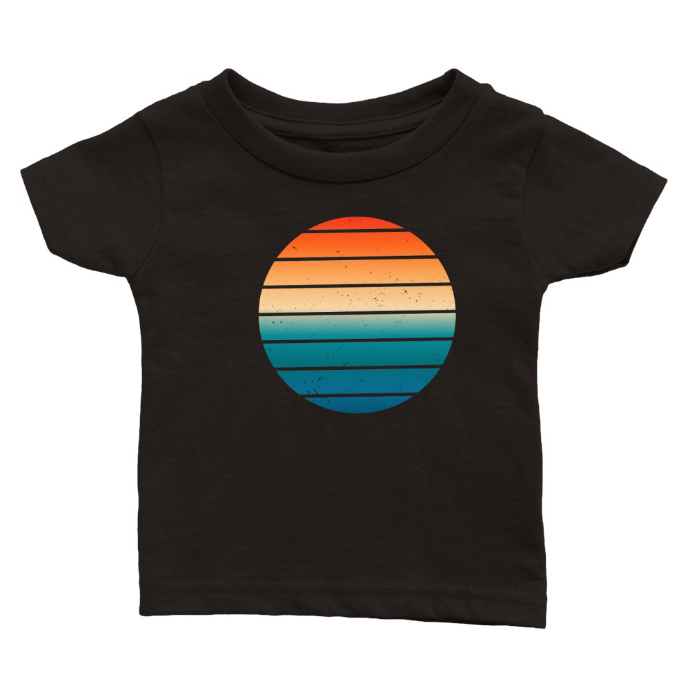 Vintage Retro Sunset (10) Classic Baby Crewneck T-shirt