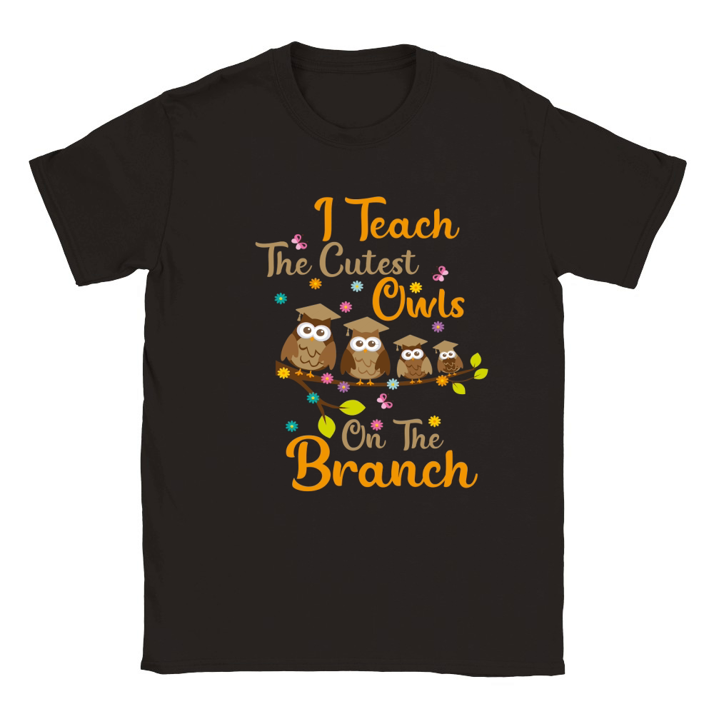 I Teach the Cutest Owls Classic Kids Crewneck T-shirt