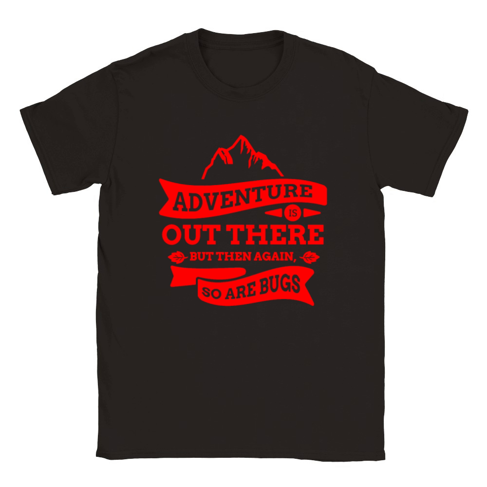 Red Logo Adventure Out There Classic Kids Crewneck T-shirt
