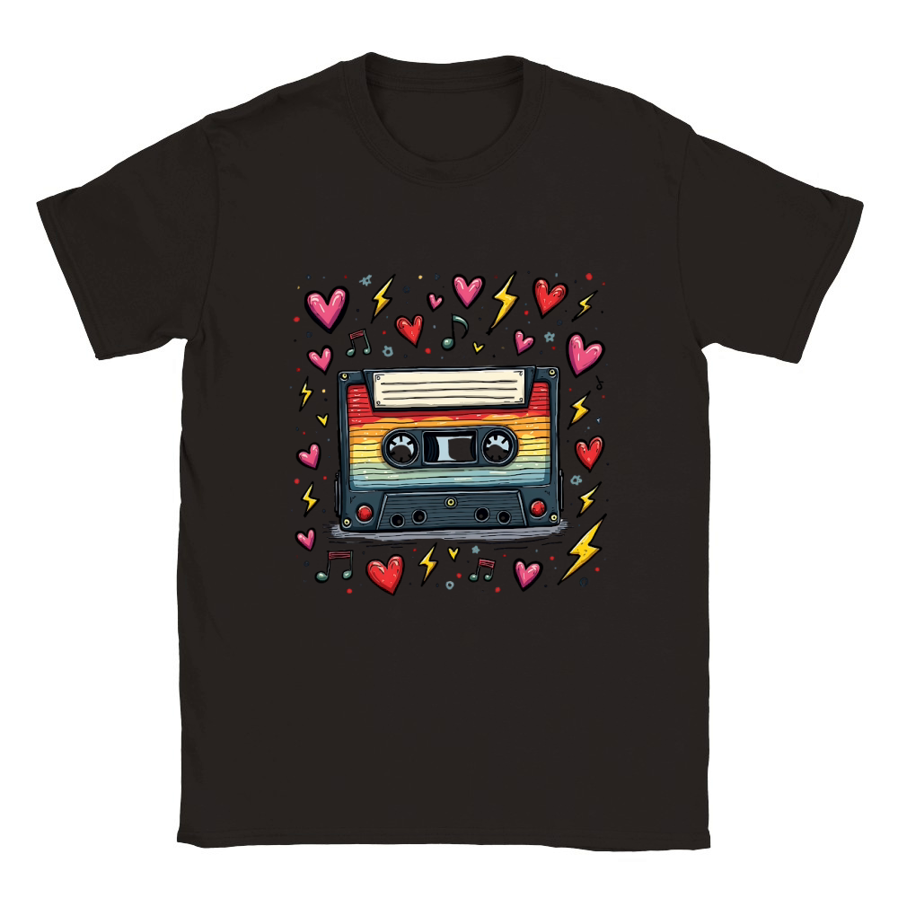 Vintage Cassette Tape Classic Kids Crewneck T-shirt