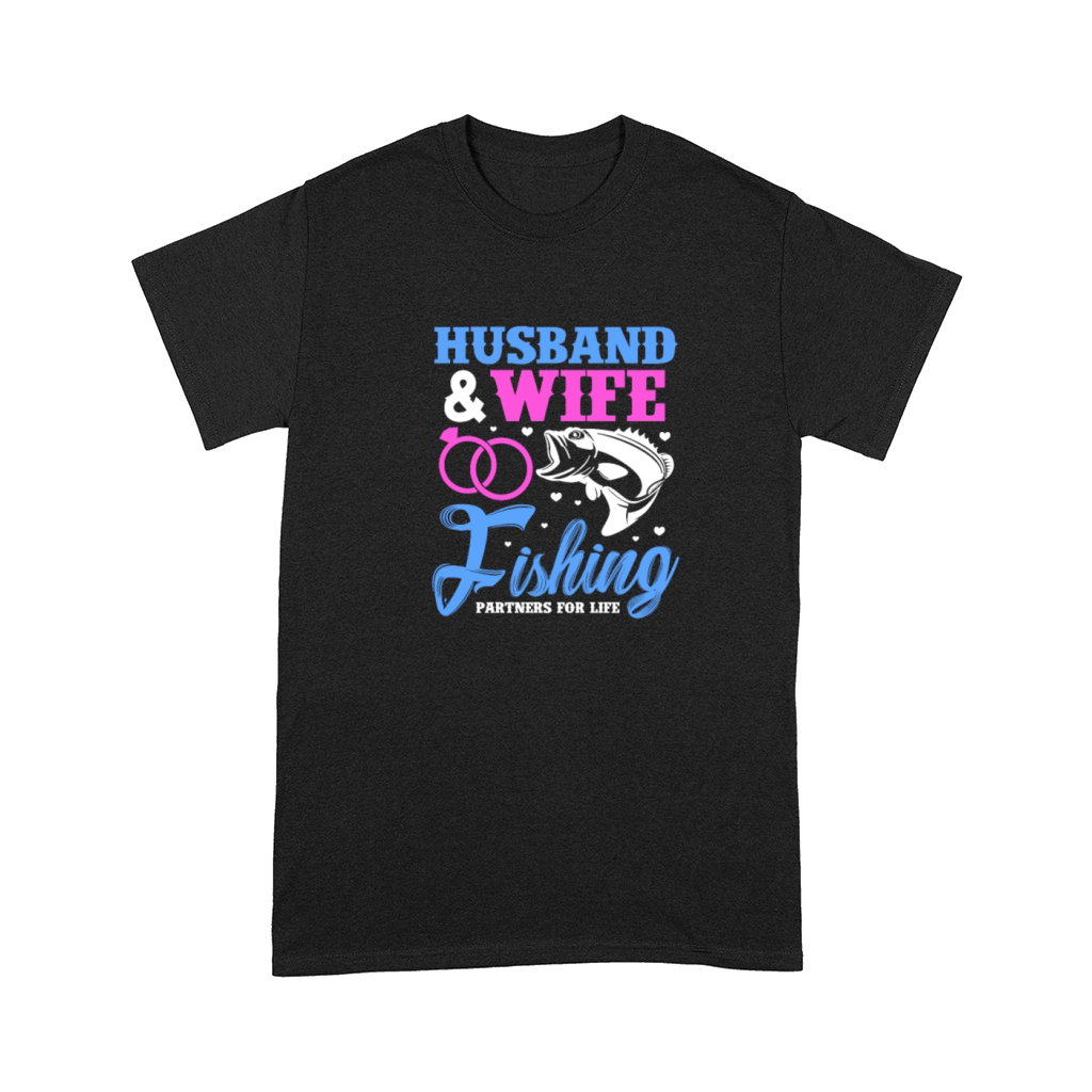Husband & Wife Fishing Partners For Life Comfort T-shirt