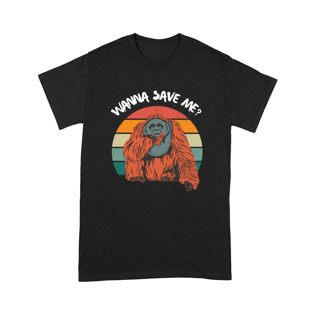 Orangutan Save Rain Forest Retro Vintage Comfort T-shirt