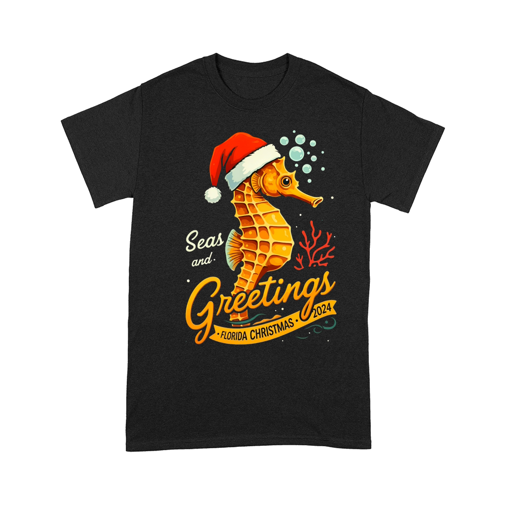 Seas And Greetings Florida Christmas 2024 Comfort T-shirt