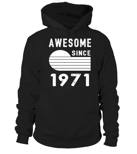 1971 Birthday Retro Vintage Gift dad Hoodie Unisex
