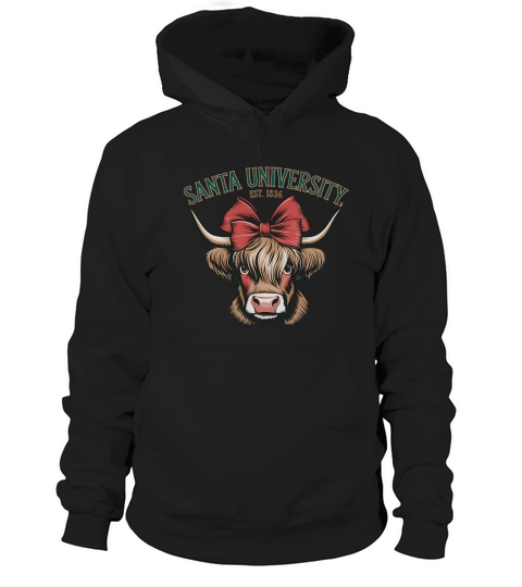 Santa University Vintage Christmas 03 Hoodie Unisex