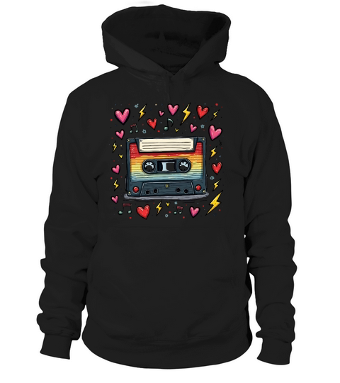 Vintage Cassette Tape Hoodie Unisex