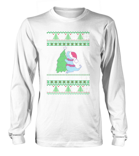 Christmasaurus ugly design Long sleeved Unisex