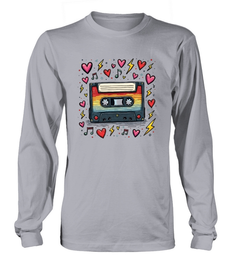 Vintage Cassette Tape Long sleeved Unisex