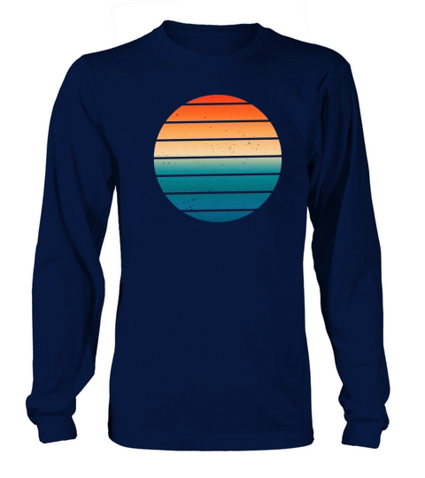 Vintage Retro Sunset (10) Long sleeved Unisex