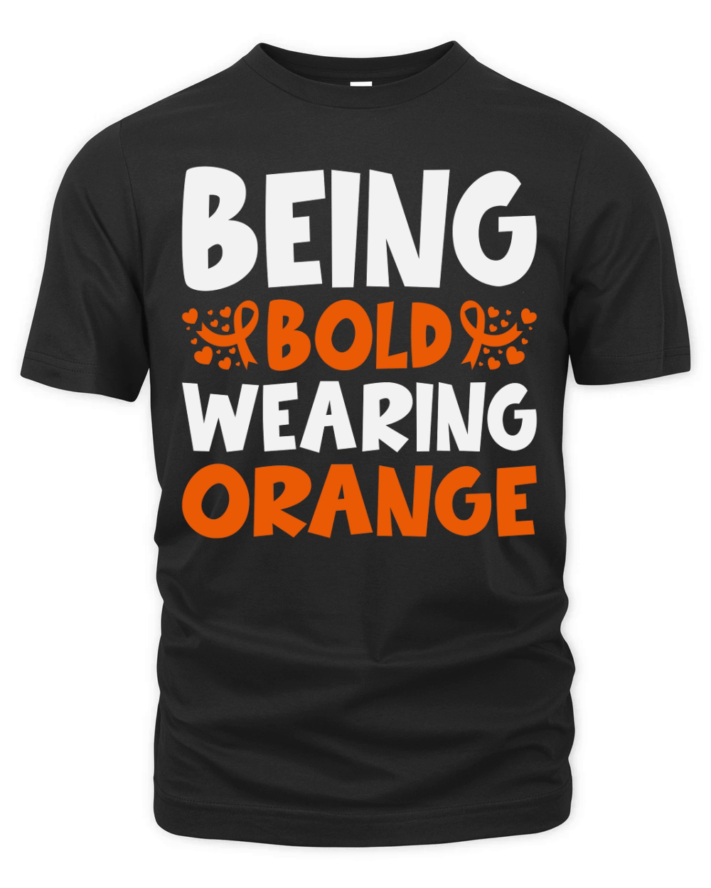 Being Bold Wearing Orange Organic Unisex T-shirt