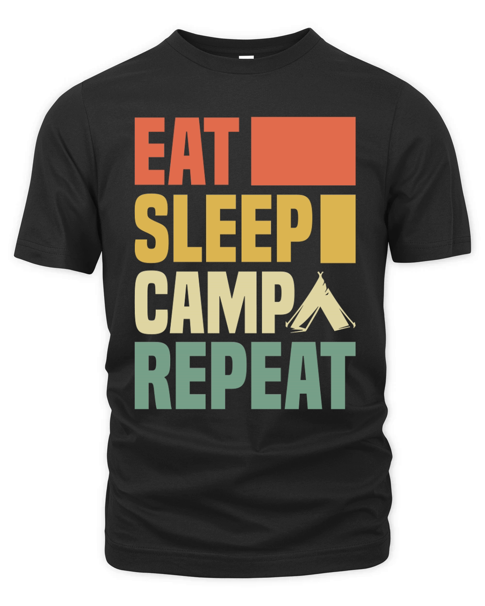 Eat Sleep Camp Repeat Organic Unisex T-shirt