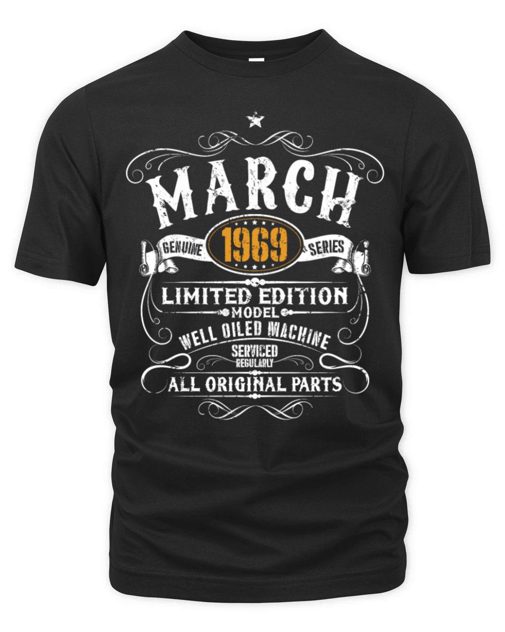 March 1969 - 50th Birthday Funny Vintage Gift Organic Unisex T-shirt