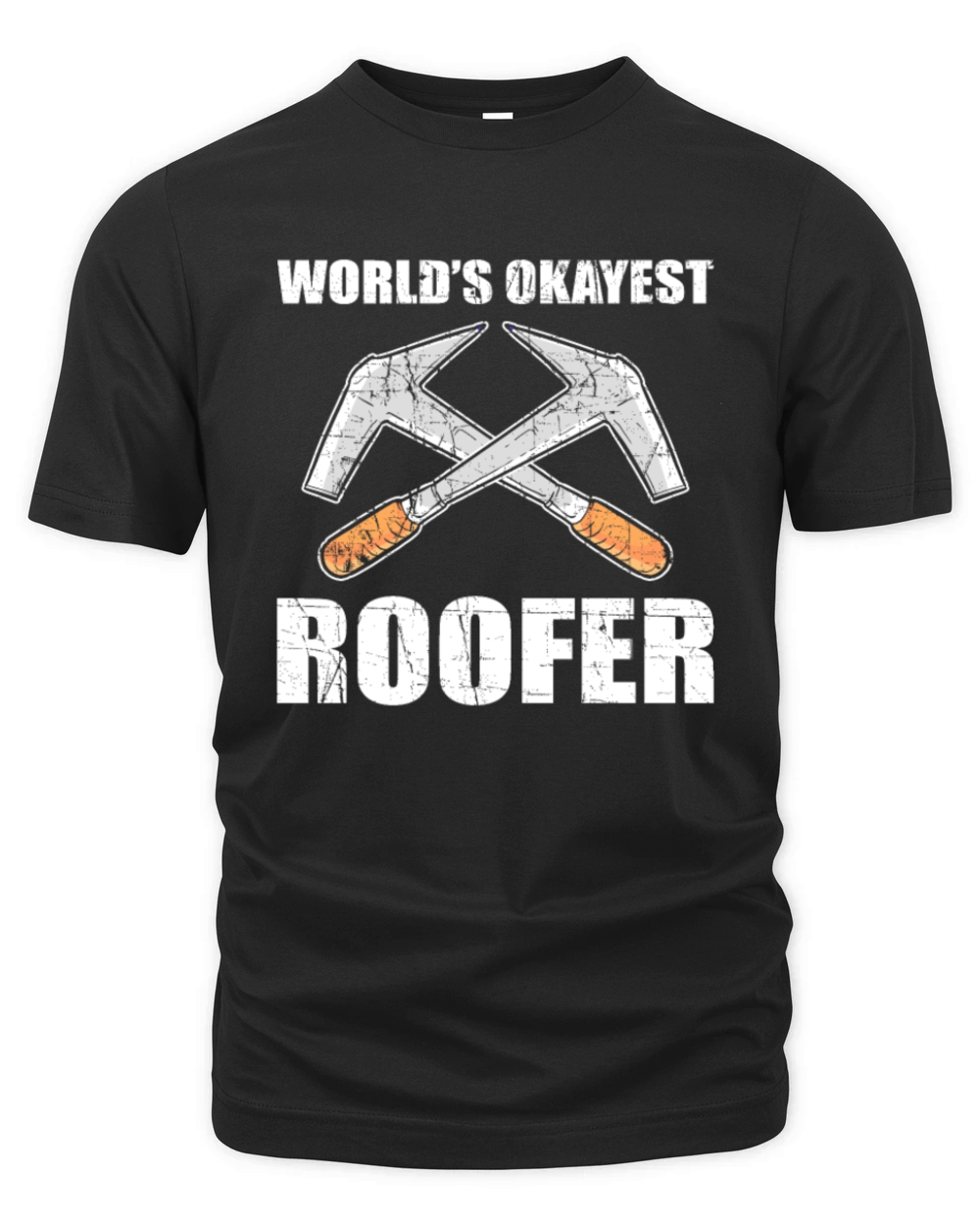 Worlds Okayes Roofer Roofing Craftsman Organic Unisex T-shirt
