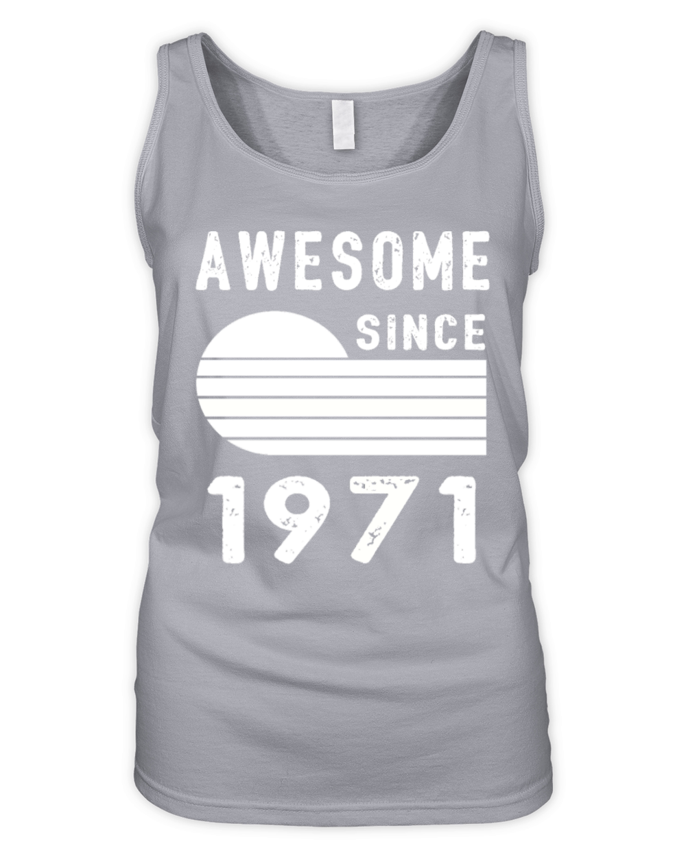 1971 Birthday Retro Vintage Gift dad Organic Women's Tank Top