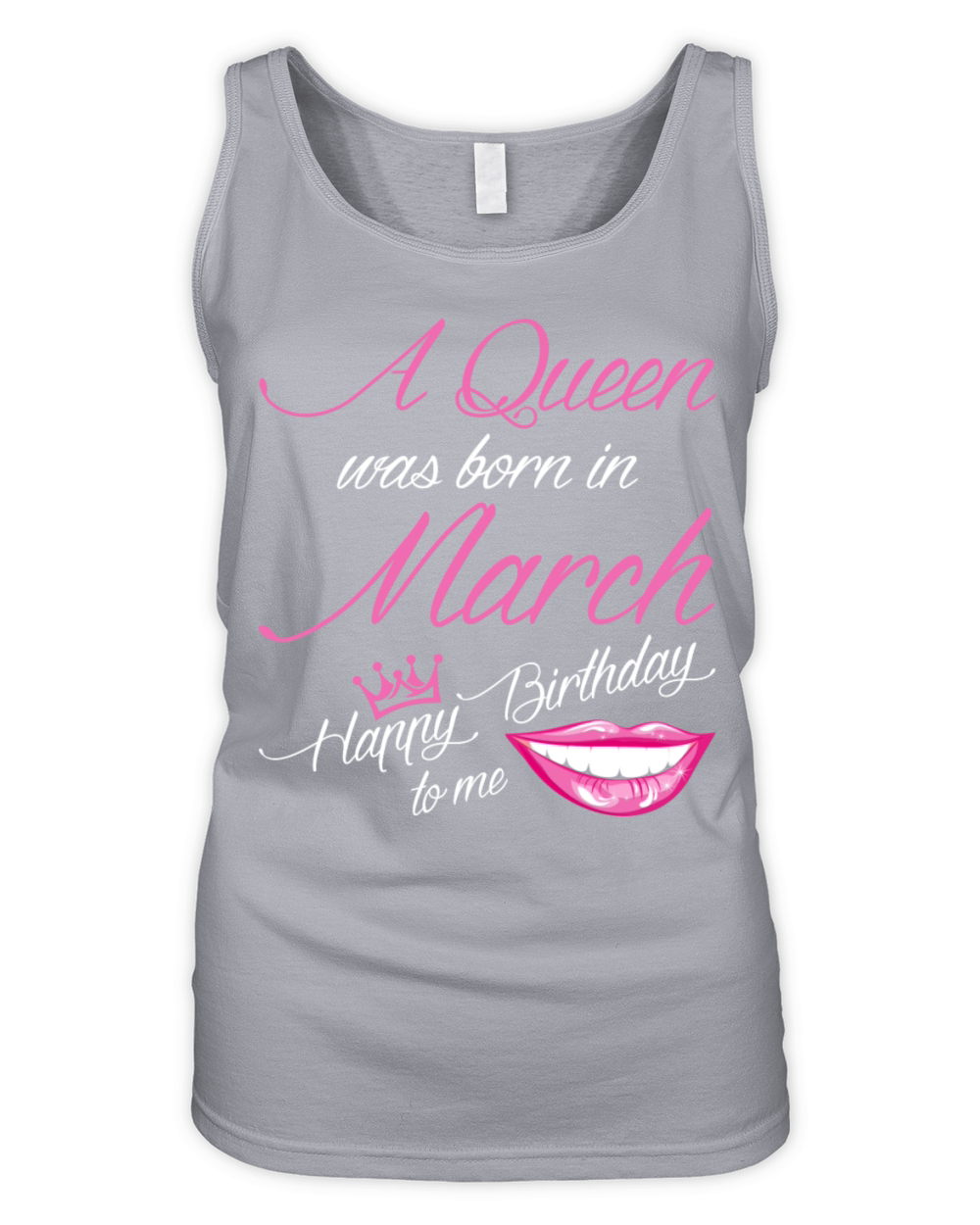 A Queen Was Born In March Tshirt Organic Women's Tank Top