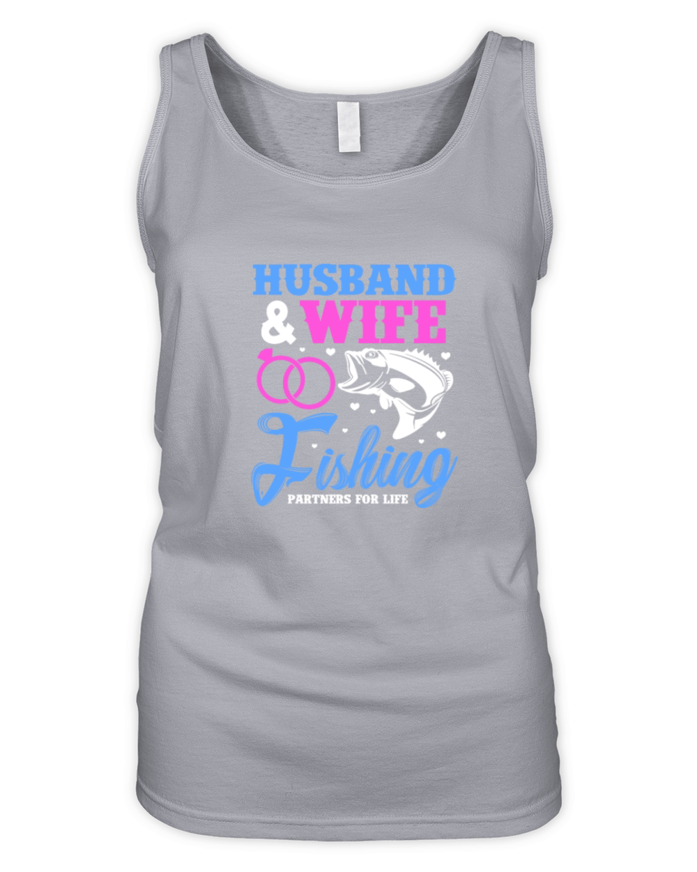 Husband & Wife Fishing Partners For Life Organic Women's Tank Top