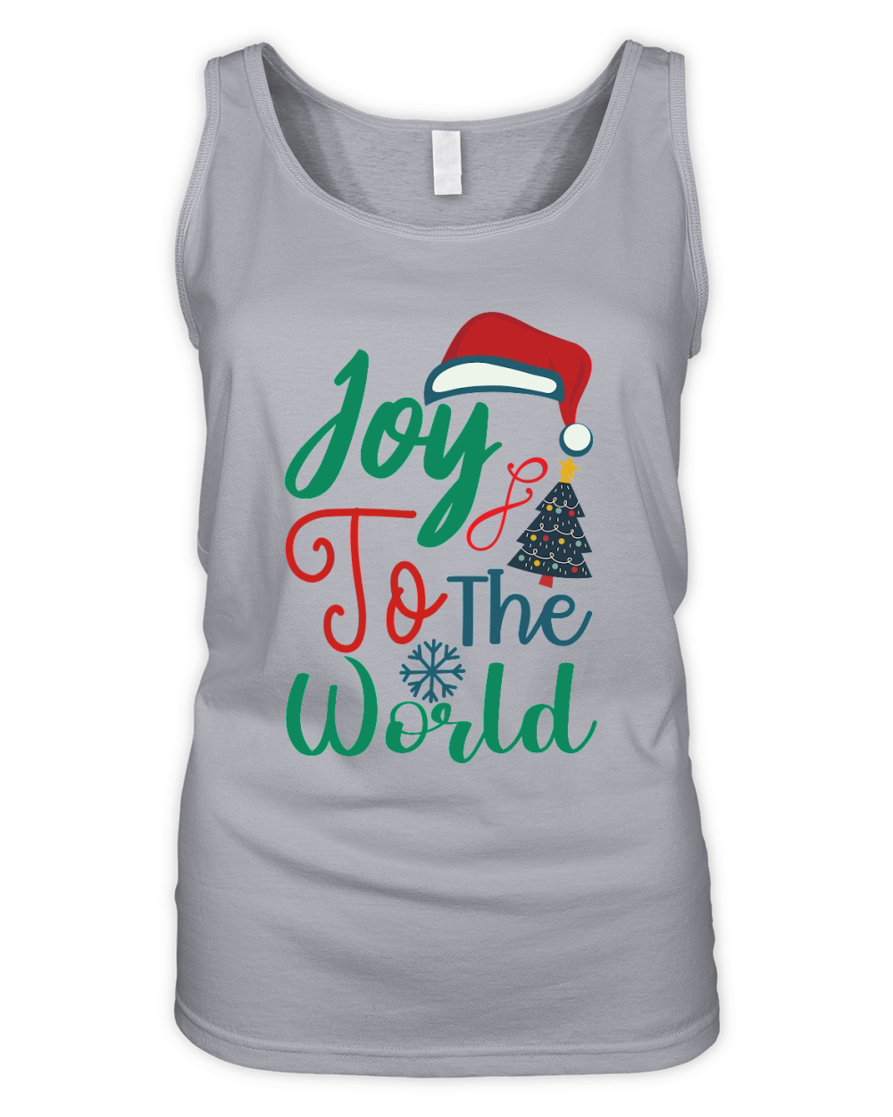 Joy to the world merry christmas Organic Women's Tank Top