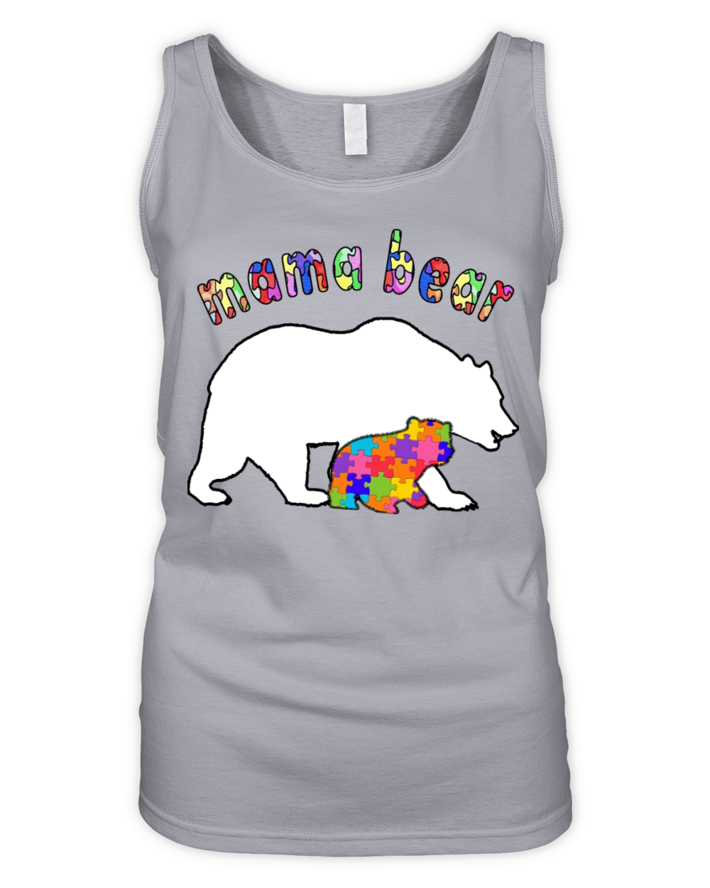 Mama Bear Autism Awareness Organic Women's Tank Top