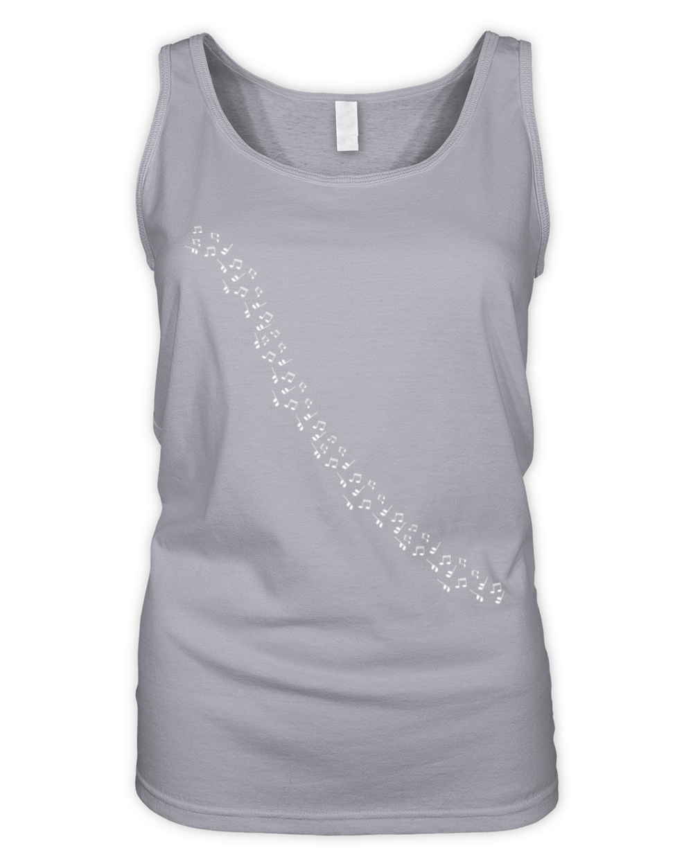 Many Music Notes Organic Women's Tank Top