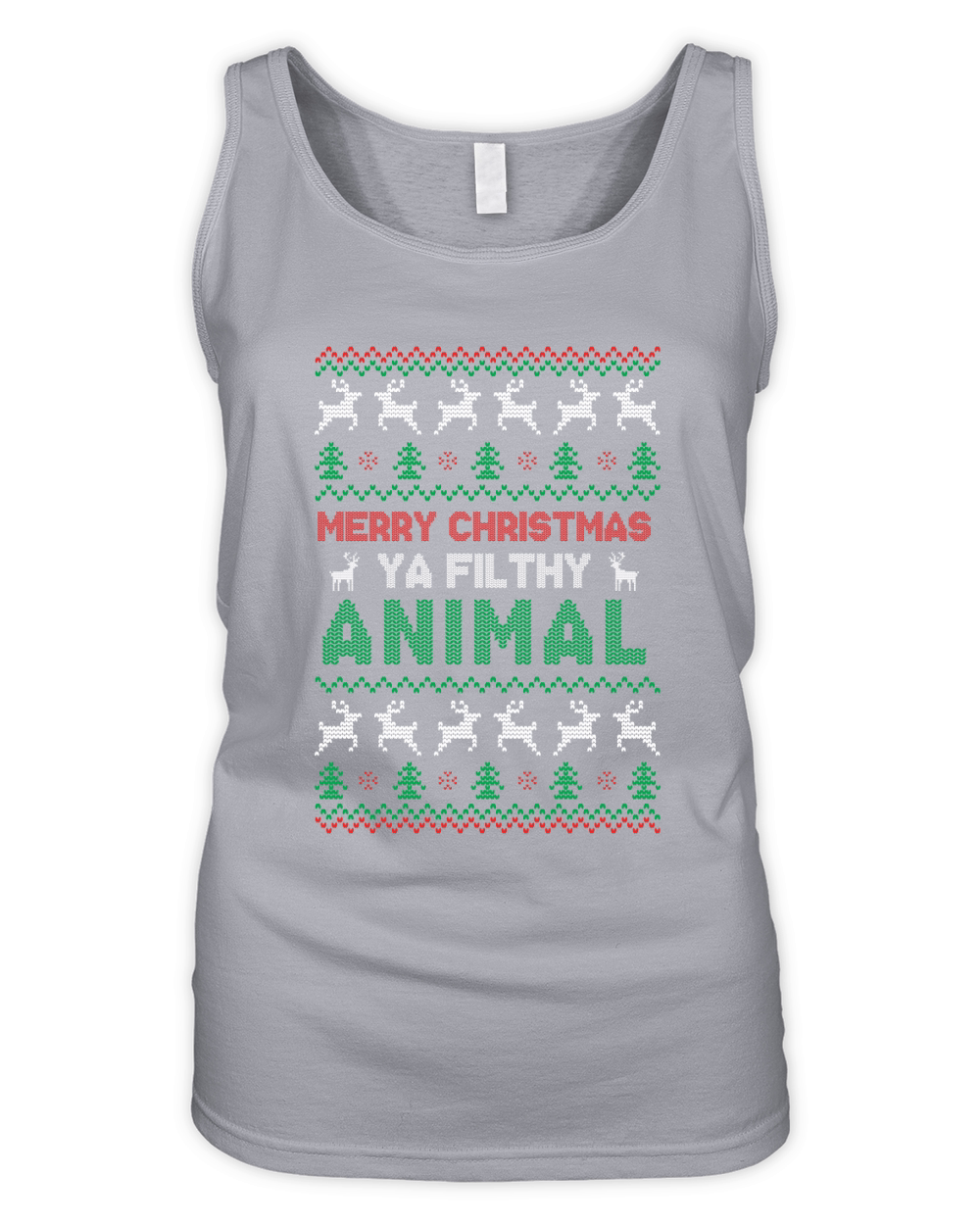 Merry christmas ya fukthy animal Organic Women's Tank Top