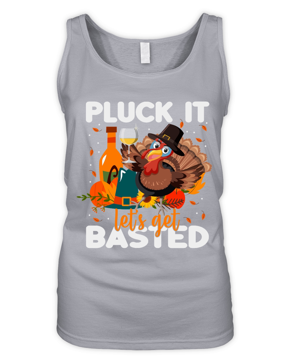 pluck it lets get basted Organic Women's Tank Top