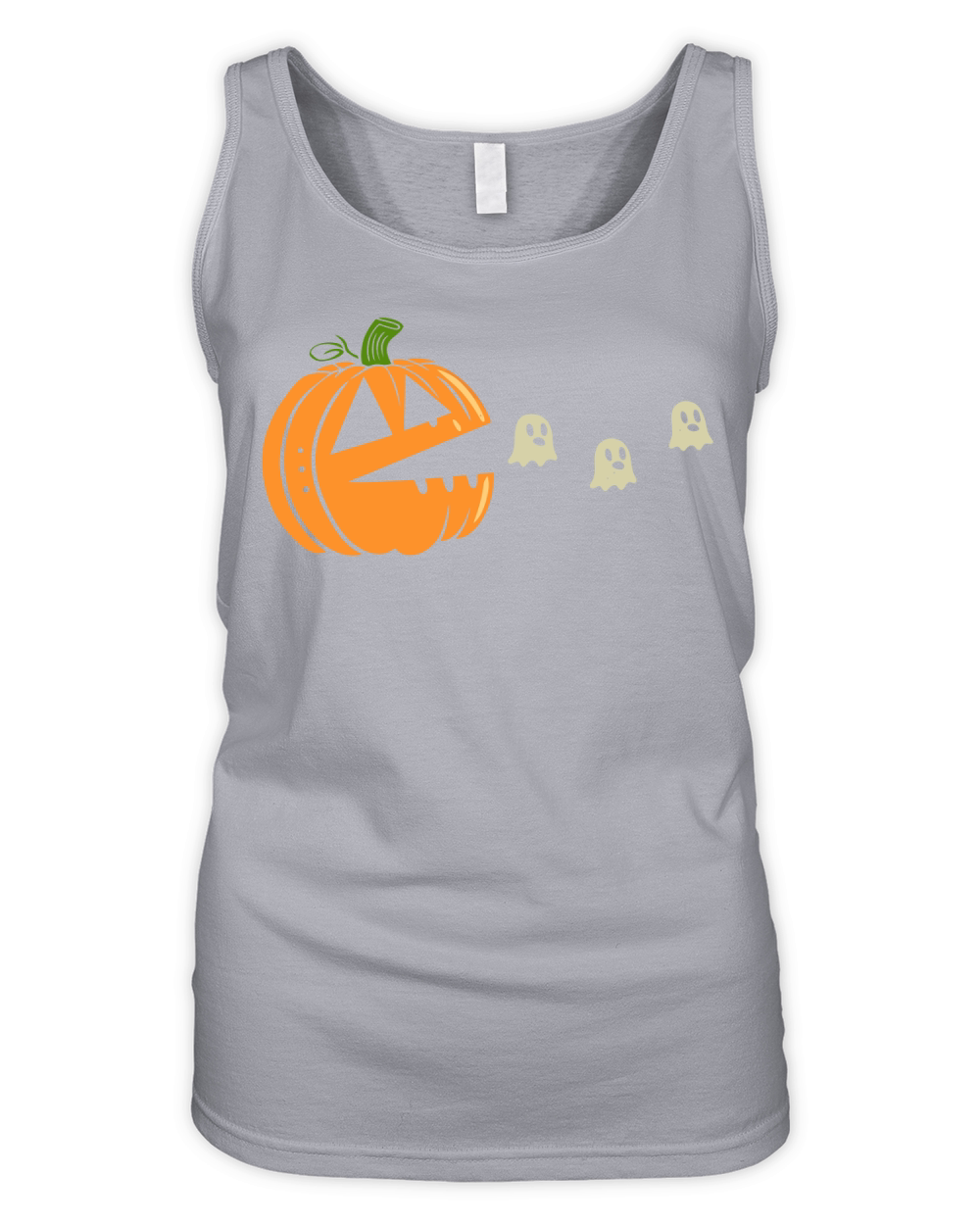 pumpkin pacman Organic Women's Tank Top