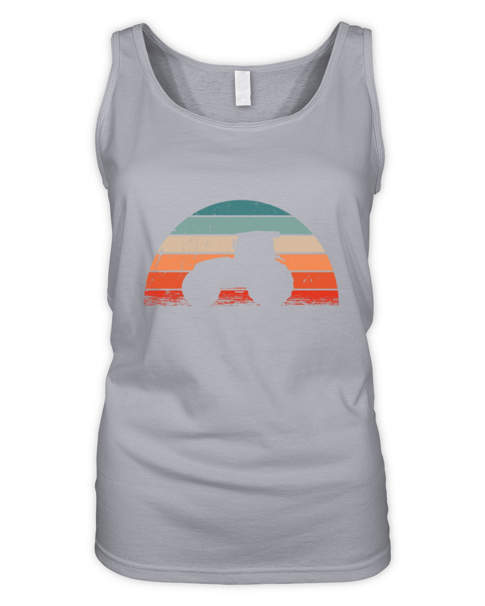 Retro Tractor Farm Farming Lover Organic Women's Tank Top