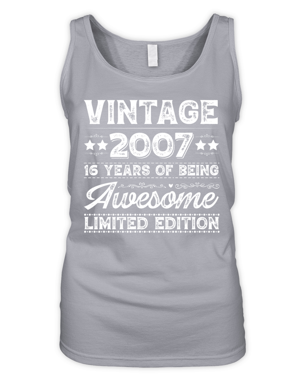Vintage 2007 Being Awesome Limited Edition Birthday (2) Organic Women's Tank Top