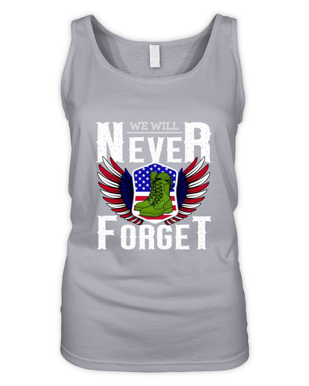 We Will Never Forget Organic Women's Tank Top