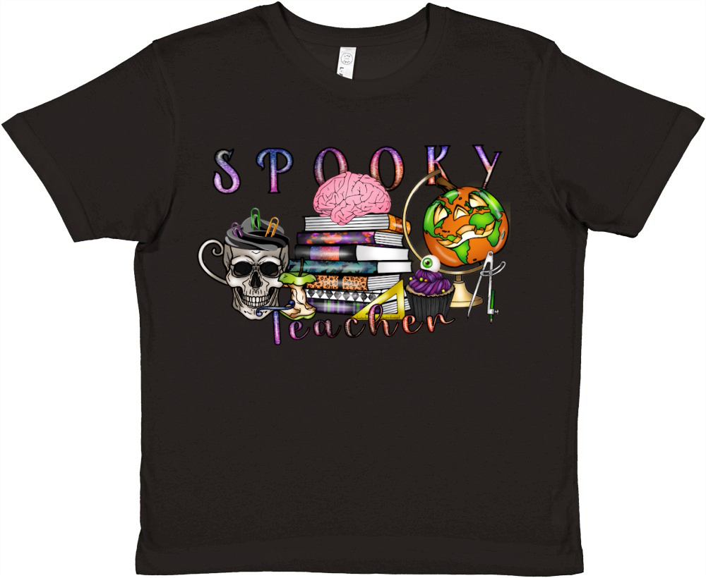1. Spooky Teacher Premium Kids Crewneck T-shirt